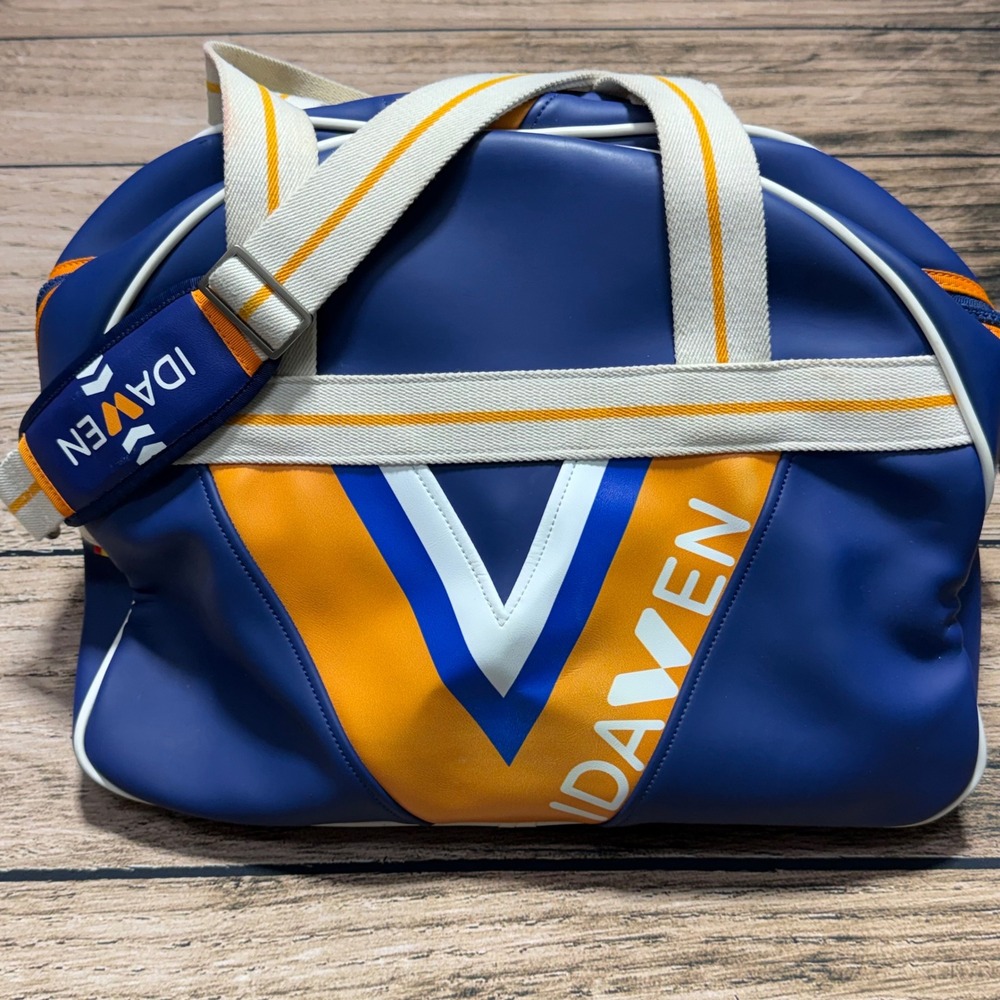 Idawen Tennis Paddle Bag Men Large Blue Orange Limited Edition Duffel Spain